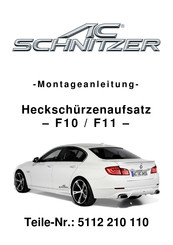 AC Schnitzer 5112 210 110 Fitting Instructions Manual