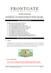 Frontgate 46027 CLE Instructions Manual