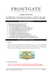 Frontgate 46027 CLE Instructions Manual