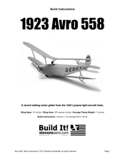 Stevens AeroModel Avro 558 Build Instructions
