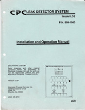 CPC 809-1060 Installation And Operation Manual