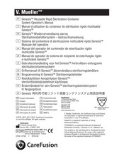 Care Fusion V. Mueller Genesis DINCD1-5B System Operator's Manual