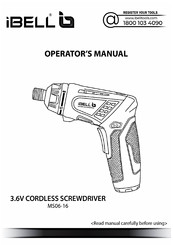 iBell Tools MS06-16 Operator's Manual