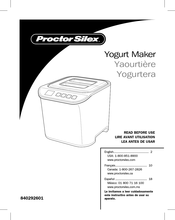 Proctor-Silex 840292601 Quick Start Manual