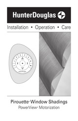 HunterDouglas Pirouette PowerView Installation Operation Care