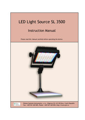 Photon Systems Instruments LED Light Source SL 3500 Instruction Manual
