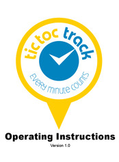 TicTocTrack TicTocTrack GPS Watch Operating Instructions Manual