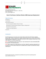 Scaled Instruments Davis Pro2 Replacement Manual