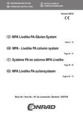 Conrad 1047016 Operating Instructions Manual