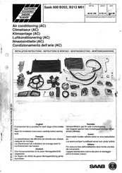 Saab 86 05 198 Installation Instructions Manual