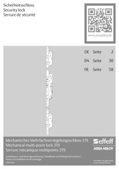 Assa Abloy Effeff 319 Series Installation And Fitting Instructions