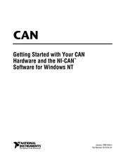 National Instruments PCMCIA-CAN/2 Getting Started
