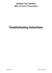 Nokia NHL-4J Series Troubleshooting Instructions