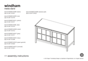 Target windham WNMEDIASBK Assembly Instructions Manual