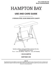 HAMPTON BAY GSS00224BRB Use And Care Manual