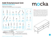 Mocka Addi Entertainment Unit Assembly Instructions Manual
