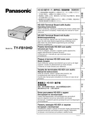 Panasonic TY-FB10HD Operating Instructions Manual