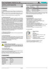 PEHA enocean 4511 FU-EP ST Installation And Operating Instructions Manual