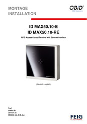 Feig Electronic ID MAX50.10-RE Installation Manual