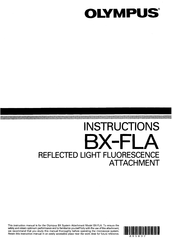 Olympus BX-FLA Instructions Manual