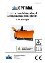 Trejon OPTIMAL VPX Plough Instruction Manual And Maintenance Directions