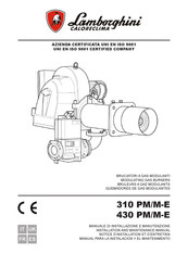 Lamborghini Caloreclima 430 PM/M-E Installation And Maintenance Manual