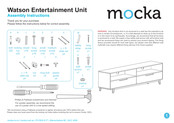 Mocka Watson Entertainment Unit Assembly Instructions Manual