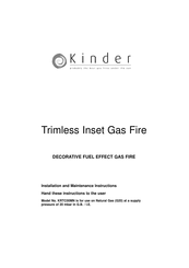 Kinder KRTC00MN Installation And Maintenance Instructions Manual