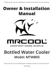 MrCool MTWB05 Owners & Installation Manual