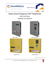 Guardian Telecom HDE12-VoIP Installation And Operation Manual