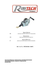 Ribimex Ribitech PRTRM540S User And Maintenance Manual