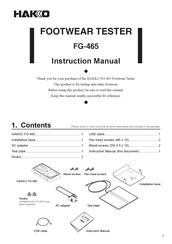Hakko Electronics FG-465 Instruction Manual