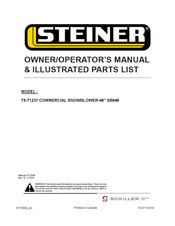 Schiller Grounds Care 75-71231 Owner/Operator's Manual & Illustrated Parts List