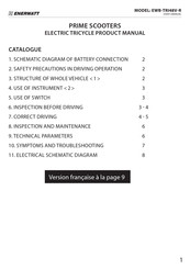 Enerwatt PRIME SCOOTERS EWB-TRI48V-R User Manual