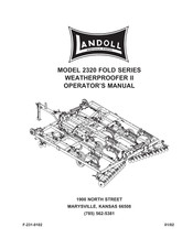 Landoll WEATHERPROOFER II 2320F-7-30 Operator's Manual