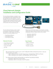 Base Line Cloud Network BL-CLOUD-WFE Installation And Configuration Manual