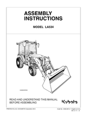 Kubota LA534 Assembly Instructions Manual