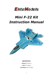 EliteModels Mini F-22 Instruction Manual