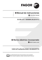 Fagor 8H-885ADTFTN Instruction Manual