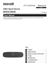 Maxell MXES-B220 User Manual