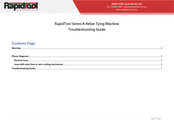 RAPIDTOOL A Series Troubleshooting Manual