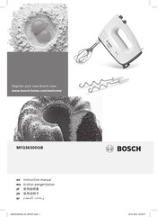 Bosch MFQ3630DGB Instruction Manual