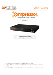 Digital Watchdog Compressor DW-EN4K16 User Manual