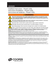 Cooper USSL Installation Instructions Manual