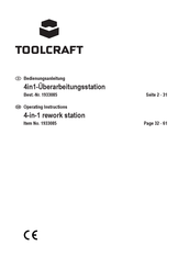 TOOLCRAFT TPS-900 Operating Instructions Manual