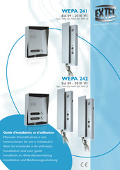 Extel WEPA 242 Installation And User Manual