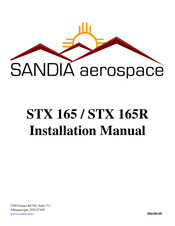 SANDIA aerospace STX 165R Installation Manual