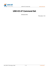 USR IOT USR-K3 At Command Set