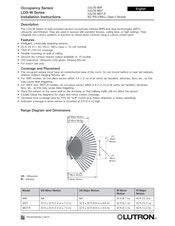 Lutron Electronics LOS-WIR Installation Instructions Manual