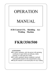 Hanshen FKR350 Operation Manual